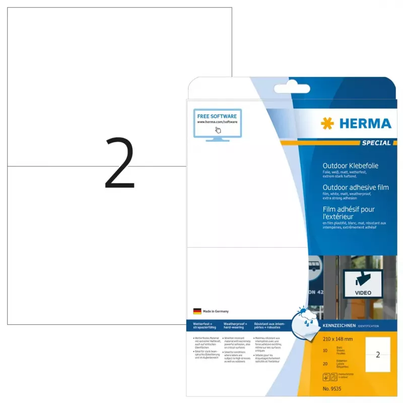 Samolepiace etikety do tlačiarne HERMA 9535