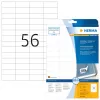 Odnímateľné etikety HERMA A4 52,5x21,2 mm biela 1400 ks