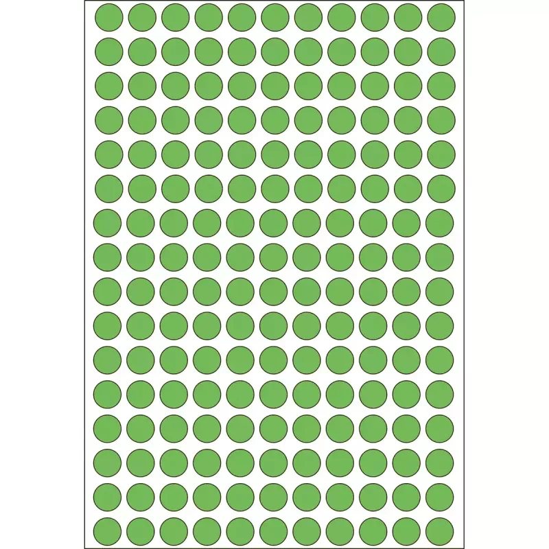 Univerzálne etikety HERMA 5632 okrúhle zelená papier 8 mm