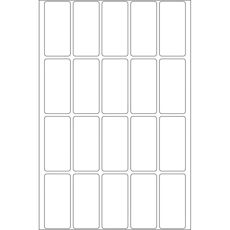 Univerzálne etikety HERMA 19x40 mm biely papier matný na ručné popísanie