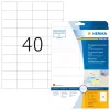 Samolepiaca tlačová etiketa HERMA Labels transparentná matná A4 52,5x29,7 mm fólia 1000 ks