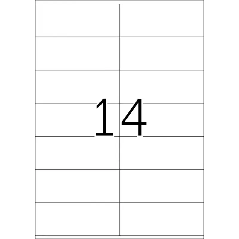 Etikety HERMA Premium A4 105x42 mm biela papier matný 1400 ks