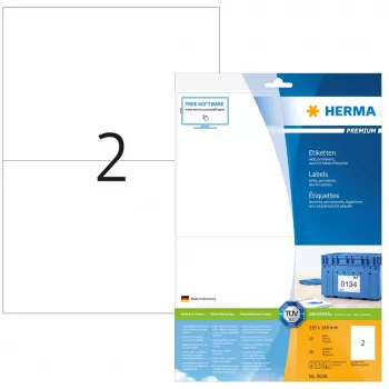 Samolepiace tlačové etikety HERMA Labels Premium A4 210x148 mm