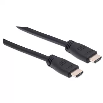 Manhattan HDMI 4K@60Hz kábel s Ethernetom – certifikát CL3, 8 m, vhodný na inštaláciu do steny, pre VŠETKY 4K a 1080p/HD aplikácie – na okamžitý upgrade alebo pripravený na budúce požiadavky, konektor samec na konektor samec, čierna, Ultra HD 4K x 2K, doživotná záruka, Premium High Speed