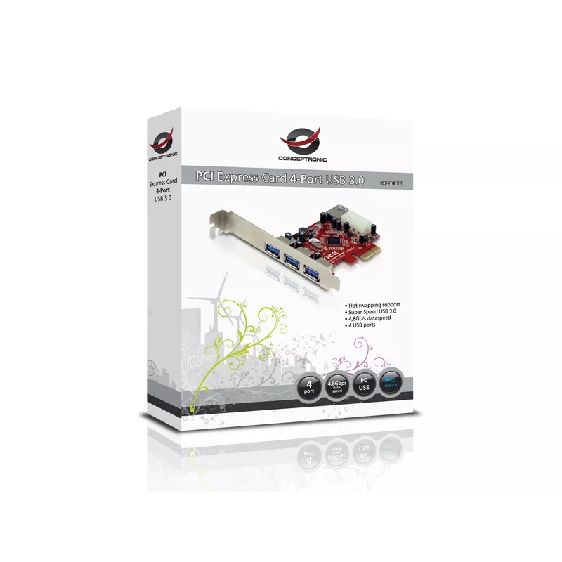 PCI Express karta Conceptronic C4USB3EXI 4-port USB 3.0