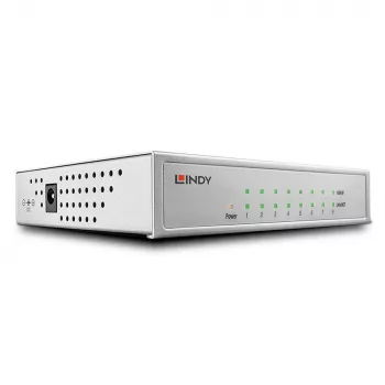 Lindy sieťový switch - Gigabit, desktop, 8 portov, 10/100/1000
