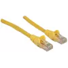 Intellinet sieťový patch kábel, Cat6, 5 m, žltý, CCA, U/UTP, PVC, RJ45, pozlátené kontakty, snagless, zaliate, doživotná záruka