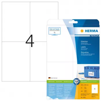 Samolepiaca tlačová etiketa HERMA Labels Premium A4 105x148 mm