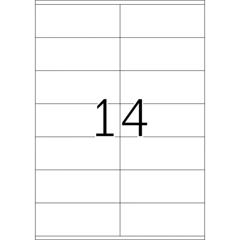 HERMA Premium etikety A4 105x41 mm biela papier matný 1400 ks