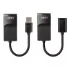Lindy 60m USB 1.1 Cat.6 extender Basic, sieťový vysielač a prijímač, 60 m, 12 Mbit/s, Cat5e, Cat6, čierna, plast
