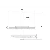 Multibrackets M VESA Deskmount Officeline Grommet Base čierny