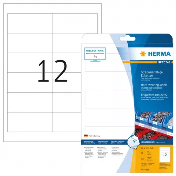 Samolepiace tlačové etikety HERMA Labels odolná A4 97x42,3 mm
