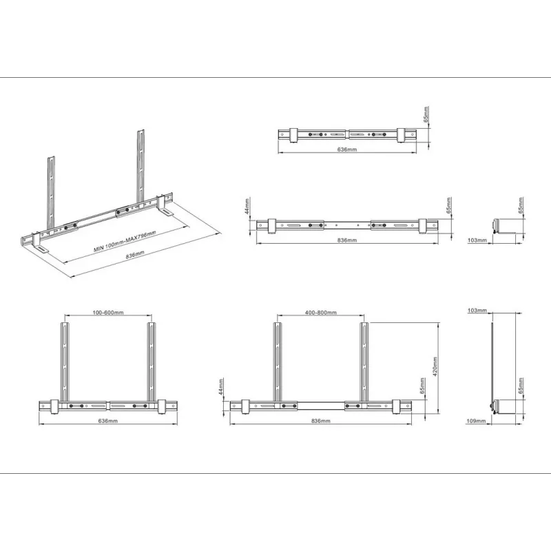 Multibrackets M Universal držiak soundbaru 55