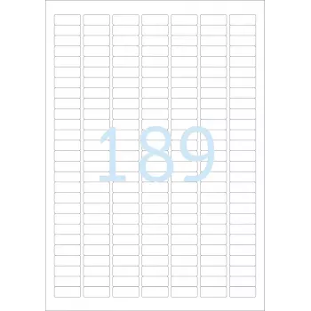 Samolepiace etikety pre tlačiareň HERMA Labels A4 25,4x10 mm biele extra silná priľnavosť papier matný 4725 ks