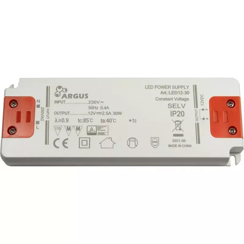 LED driver Inter-Tech LED12-30 30W IP20 100000h 207-253V