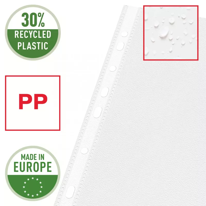 Esselte Quality Pocket A3 na šírku, 30 % recyklovaný plast z pre-consumer materiálu