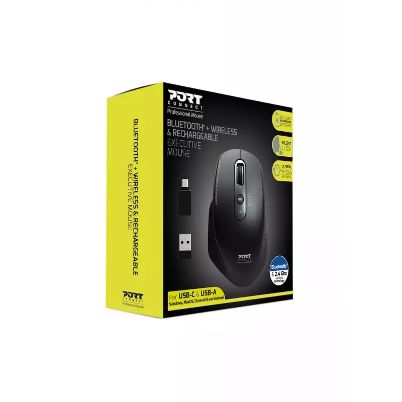 Myš Port Designs 900716 RF Wireless + Bluetooth