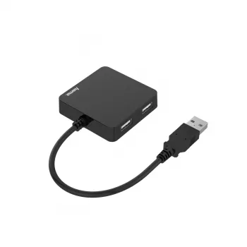 Hama 00200121 rozbočovač USB 2.0 480 Mbit/s čierny