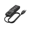 Hama 00200118 rozbočovač USB 2.0 480 Mbit/s čierny