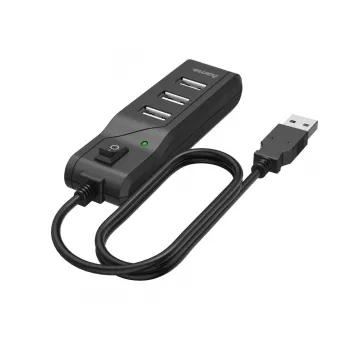 Hama 00200118 rozbočovač USB 2.0 480 Mbit/s čierny