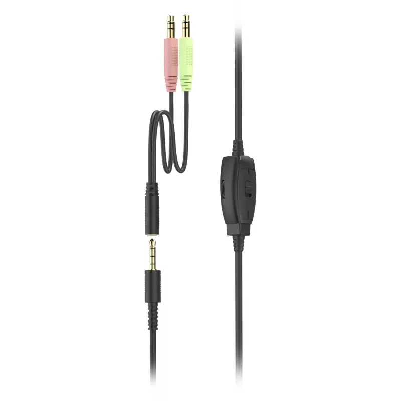 Hama HS-P350 V2 headset káblový s hlavovým mostom kancelária/call centrum čierny