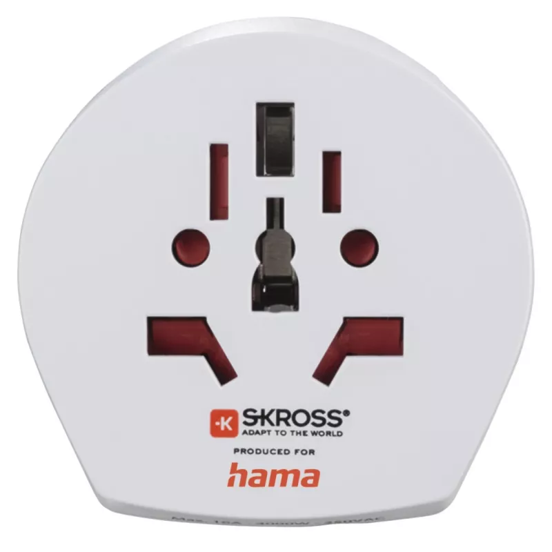 Hama World Travel Pro Light USB napájací zdroj univerzálny biely
