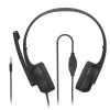 Hama HS-P150 V2 headset káblový s hlavovým mostom kancelária/call centrum čierny