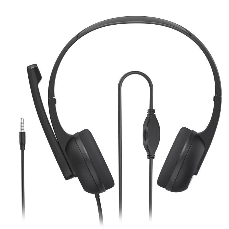 Hama HS-P150 V2 headset káblový s hlavovým mostom kancelária/call centrum čierny