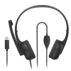 Hama HS-USB250 V2 Headset káblový s hlavovým mostom kancelária/call centrum USB Type-A čierna