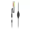 Hama HS-P100 V2 headset káblový s hlavovým mostom kancelária/call centrum čierny, strieborný