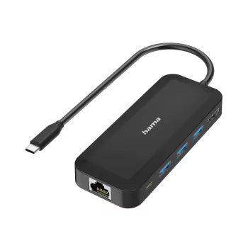 Hama 00300080 Rozbočovač USB Type-C 5000 Mbit/s čierny