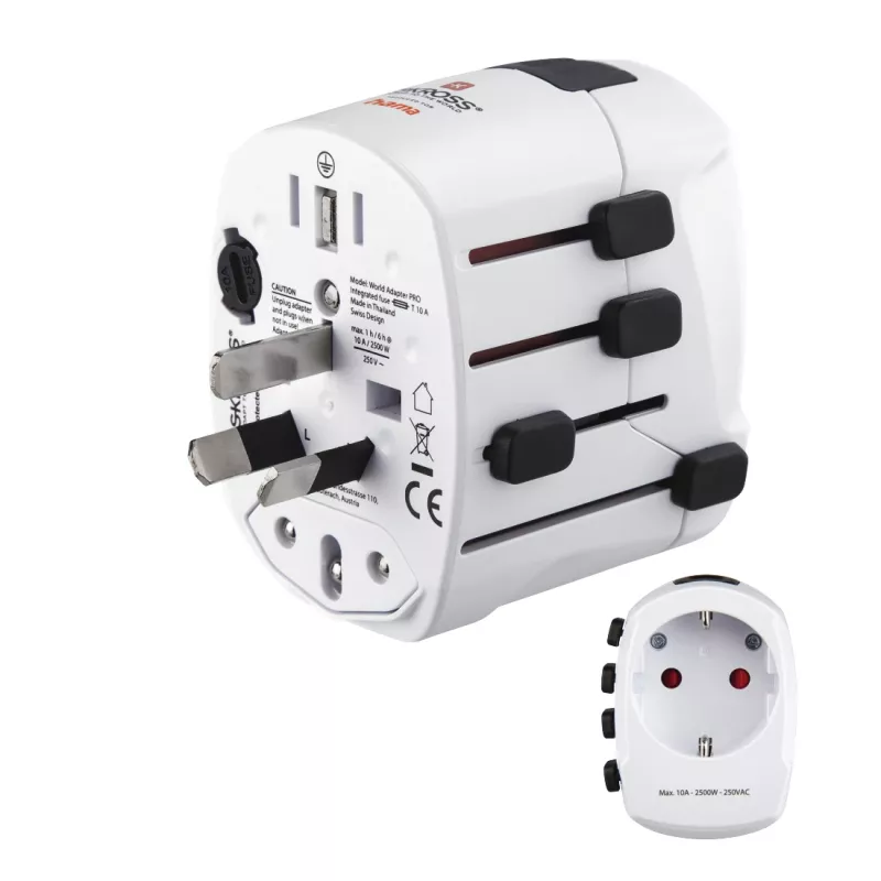 Hama World Travel Pro Napájací adaptér univerzálny biely