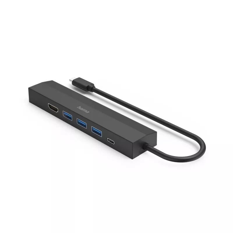 Hama 00200144 rozbočovač USB 3.2 Gen 1 (3.1 Gen 1) Type-C 5000 Mbit/s čierny