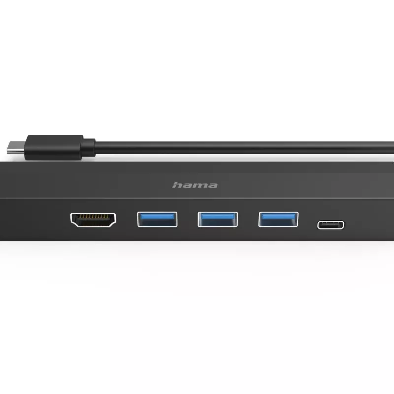 Hama 00200144 rozbočovač USB 3.2 Gen 1 (3.1 Gen 1) Type-C 5000 Mbit/s čierny