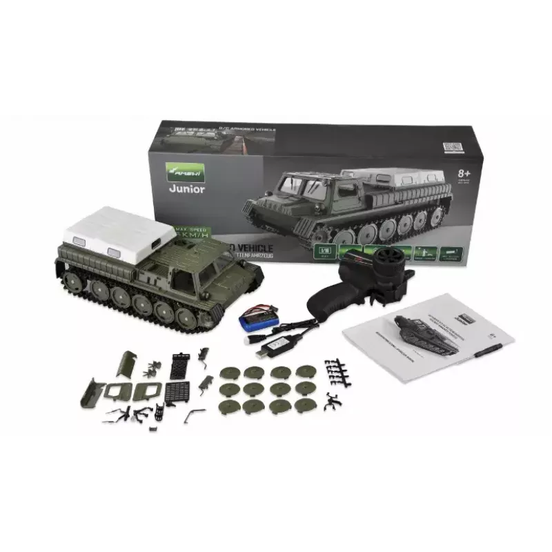 Vojenský nákladný automobil Amewi 22617 elektromotor 1:16 pre deti od 8 rokov