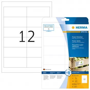 Etikety A4 HERMA 10907 biela extra silne priľnavá 300 kusov