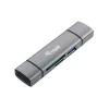Equip čítačka kariet s USB 3.0 hubom, OTG, MicroSD (TransFlash), MicroSDHC, SD, SDHC, sivá, CE & RoHS, USB 3.2 Gen 1 (3.1 Gen 1) Type-A/Type-C, 202 mm, 12 mm