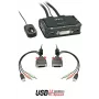Lindy 2-portový DVI-D Single Link, USB 2.0 a audio KVM prepínač Compact