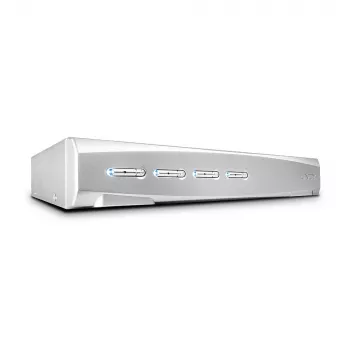 Lindy 4-portový KVM prepínač Pro USB 2.0, DisplayPort 1.2 s TTU