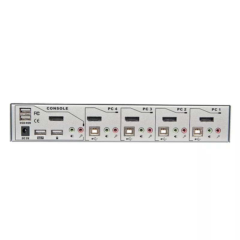 Lindy 4-portový KVM prepínač Pro USB 2.0, DisplayPort 1.2 s TTU