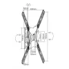 Equip 650405 výklopný nástenný držiak TV, 23-55 palcov, 30 kg, čierny