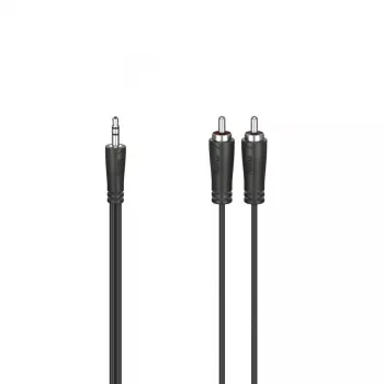 Hama 00205109 audio kábel 0,75 m 3,5 mm 2 x Cinch čierna