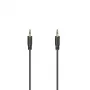 Hama Flexi-slim audio kábel 0,75 m 3,5 mm čierny konektor samec na konektor samec pozlátený