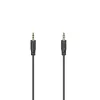 Hama Flexi-slim audio kábel 0,75 m 3,5 mm čierny konektor samec na konektor samec pozlátený