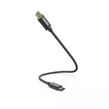 Hama 00201604 USB kábel USB 2.0 0,2 m USB C čierna