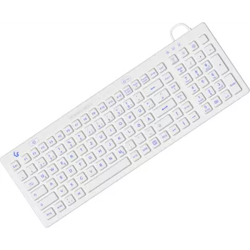 KeySonic KSK-6031INEL-Wh (DE) klávesnica priemyselná USB QWERTZ nemecká biela