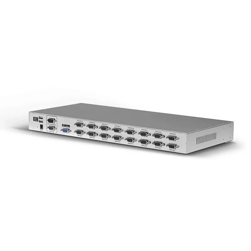 Lindy 16 port VGA a USB Combo KVM switch, rackmontáž, strieborná