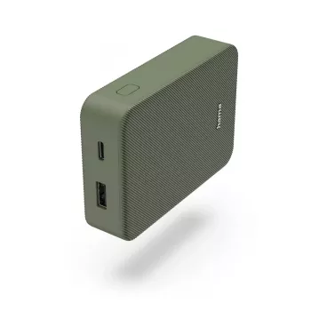 Hama Colour 10 power banka, 10000 mAh, 2 výstupy: USB-C, USB-A, zelená