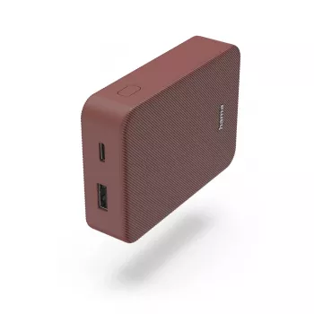 Hama Colour 10 Power Pack, 10000 mAh, 2 výstupy: USB-C, USB-A, červená
