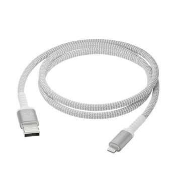 USB-A na Lightning kábel dbramante re-charge Pro BRD kábel 1,2 m, biely